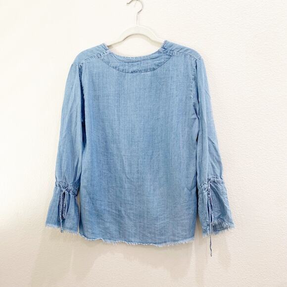 Rails chambray denim bell sleeve shirt size xs - Picture 5 of 5